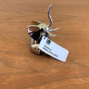 NWT Chrome Elephant Ring Holder